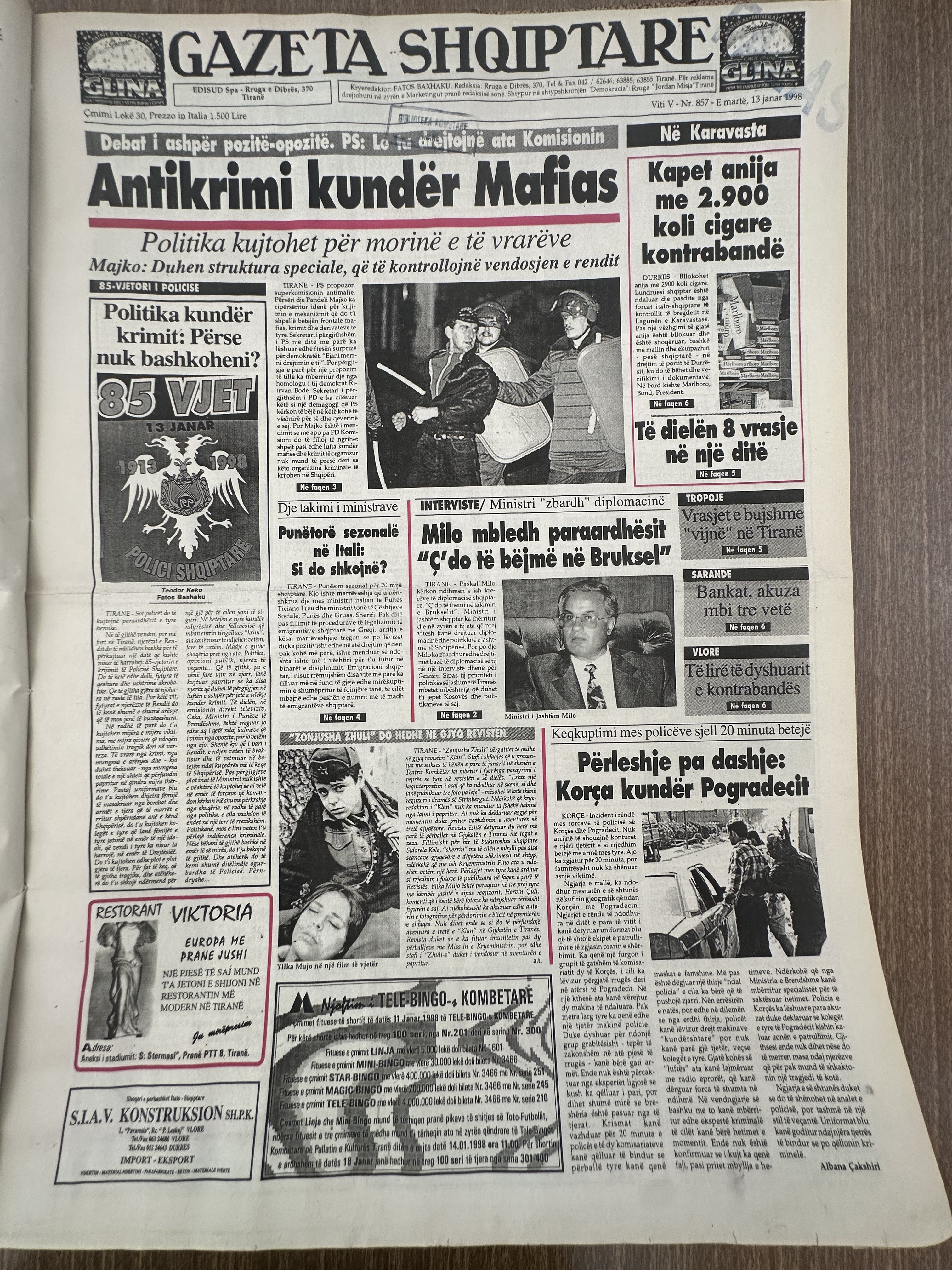 Gazeta Shqiptare 1998-01-13